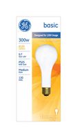 GE  Incandescent Light Bulb  300 watts 6120 lumens 2715 K Pear Straight  PS25  Medium Base (E26)  1 