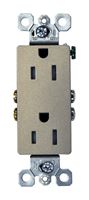 Pass & Seymour Decora Electrical Receptacle 15 amps 125 volts Nickel 