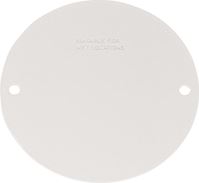 Sigma Round Steel Blank Box Cover For Wet Locations White 