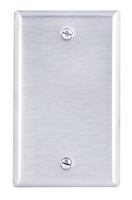 Leviton 1 gang Silver Stainless Steel Blank Wall Plate 1 pk 
