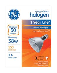 GE  Halogen Light Bulb  38 watts 550 lumens Spotlight  PAR30  Medium Base (E26)  White  1 pk 