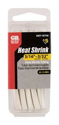 GB  1/4 in. Dia. White  Heat Shrink Tubing  8 