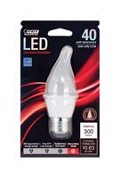 FEIT Electric LED Bulb 5.2 watts 310 lumens 3000 K Medium Base (E26) CA10 Soft White 40 watts e 
