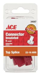 Ace  Industrial  Tap Splice Connector  Copper  Red  6 