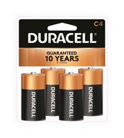 Duracell  Coppertop  C  Alkaline  Batteries  1.5 volts 4 pk 