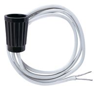Jandorf Socket with Wire Leads 75 watts 125 volts Black Candelabra 