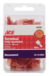 Ace  Industrial  Male Disconnect  Nylon  Red  50 