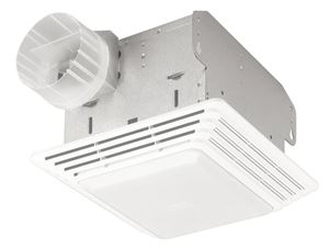 Broan  Ventilation Fan and Light Combination  Ceiling  10-5/8 in. D x 7-3/4 in. H x 11-1/8 in. W