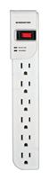 Monster Just Power It Up 4 ft. L 6 outlets Surge Protector White 