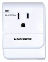 Monster  Just Power It Up  1 outlets Surge Tap  White 