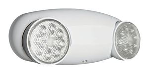 Lithonia Lighting  White  Metal  Emergency Light  Loss of AC power  LED  120/277 volts