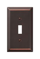 Amerelle  1 gang Aged Bronze  Stamped Steel  Toggle  Wall Plate  1 pk 