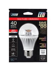 FEIT Electric  LED Bulb  8 watts 500 lumens 3000 K Medium Base (E26)  A19  Soft White  40 watts equi 