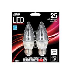 FEIT Electric  LED Bulb  3 watts 200 lumens 3000 K Medium Base (E26)  Warm White  25 watts equivalen 