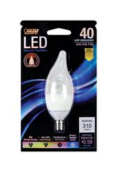 FEIT Electric  LED Bulb  4.8 watts 310 lumens 5000 K E12  Flame Tip  Daylight  40 watts equivalency 