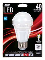 FEIT Electric  LED Bulb  6 watts 450 lumens 3000 K Medium Base (E26)  A19  Soft White  40 watts equi 