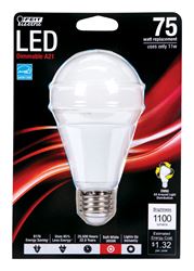 FEIT Electric  LED Bulb  11 watts 1100 lumens 3000 K Medium Base (E26)  A19  Soft White  75 watts eq 