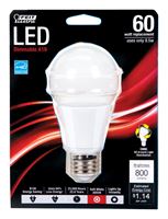 FEIT Electric  LED Bulb  9.5 watts 800 lumens 3000 K Medium Base (E26)  A19  Soft White  60 watts eq 