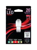 FEIT Electric  LED Bulb  2.5 watts 160 lumens 3000 K GY8.6  Soft White  20 watts equivalency 