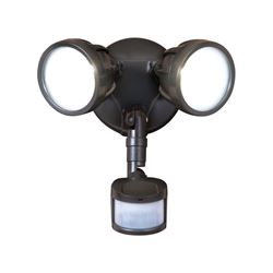 All-Pro  Bronze  Metal  Security Light  Motion-Sensing  LED  120 volts 20.5 watts 