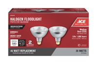 Ace  Halogen Light Bulb  Floodlight  PAR38  Medium (E26)  Bright White  2 pk 