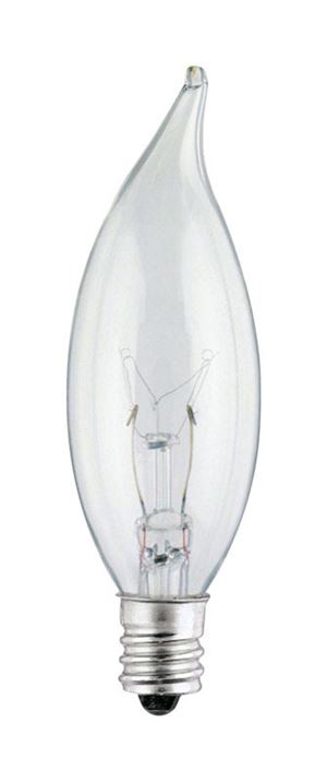 Westinghouse  Incandescent Light Bulb  25 watts 158 lumens 2700 K Flame Tip  CA8  Candelabra Base (E