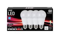 FEIT Electric  LED Bulb  9.5 watts 800 lumens 3000 K A-Line  A19  Warm White  60 watts equivalency 
