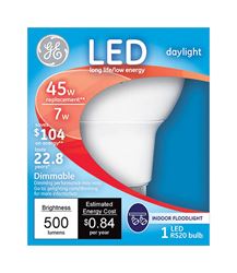 GE  LED Bulb  7 watts 500 lumens 5000 K Medium Base (E26)  R20  Daylight  45 watts equivalency 