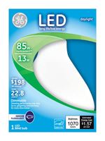 GE  LED Bulb  13 watts 1070 lumens 5000 K Medium Base (E26)  BR40  Daylight  85 watts equivalency 