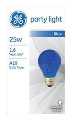 GE  party light  Incandescent Light Bulb  25 watts A-Line  A19  Medium Base (E26)  1 pk 