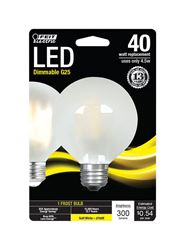 FEIT Electric  LED Bulb  4.5 watts 300 lumens 2700 K Globe  G25  Soft White  40 watts equivalency 