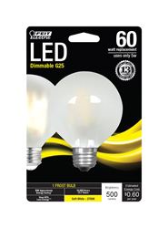 FEIT Electric  LED Bulb  5 watts 500 lumens 2700 K Globe  G25  Soft White  60 watts equivalency 