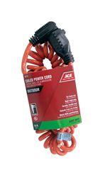 Ace  Indoor and Outdoor  Extension Cord  16/3 SJTW  3 to 10 ft. L Orange 