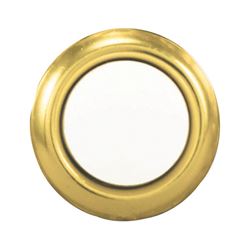 Heath Zenith  Polished Brass  Wired  Pushbutton Doorbell 