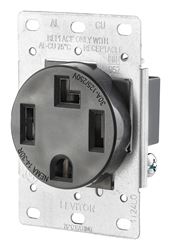Leviton  Electrical Receptacle  30 amps 14-30R  125/250 volts Black 