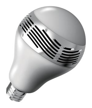 Sharper Image  LED Bulb with Bluetooth Speaker