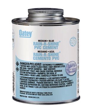 Oatey  Rain-R-Shine  Blue  PVC  Cement  4 oz.