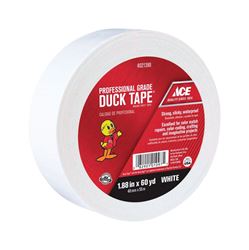 Ace  Duct Tape  1.88 in. W x 60 yd. L White 