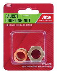 Ace Brass Faucet Coupling Nut 1/2 in. Dia. 