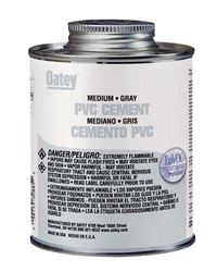 Oatey  Gray  PVC  Cement  8 oz. 