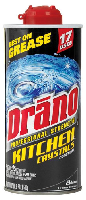 Drano  Professional Strength  Kitchen Crystals  Clog Remover  18 oz.