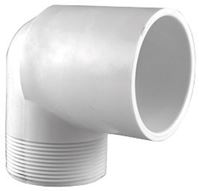 Charlotte Pipe  1-1/2 in. Dia. x 1-1/2 in. Dia. Slip To MPT  Schedule 40  90 deg. PVC  Street Elbow 