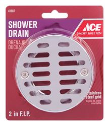 Ace  2 in. Dia. Stainless Steel  Shower Drain 