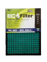 Web Eco Filter 20 in. L x 14 in. W x 1 in. D Polyester Air Filter 7 