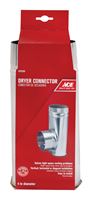 Ace  4 in. Dia. Offset Dryer Connector  Aluminum 