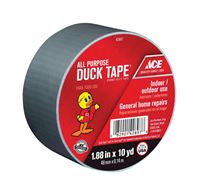 Ace  Duct Tape  1.88 in. W x 10 yd. L Gray 