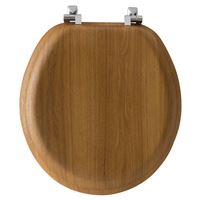 Bemis  Wood  Toilet Seat  Round  Oak 