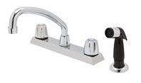 OakBrook  Washerless Cartridge  Two Handle  Chrome  Kitchen Faucet  Side Sprayer Included 