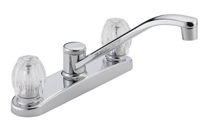 Peerless Classic Two Handle Chrome Kitchen Faucet 