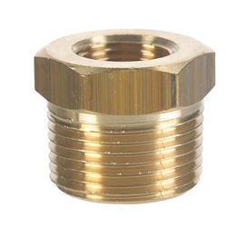 JMF 1/4 in. Dia. x 1/8 in. Dia. MPT To FPT Yellow Brass Hex Bushing 